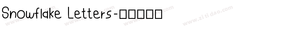 Snowflake Letters字体转换